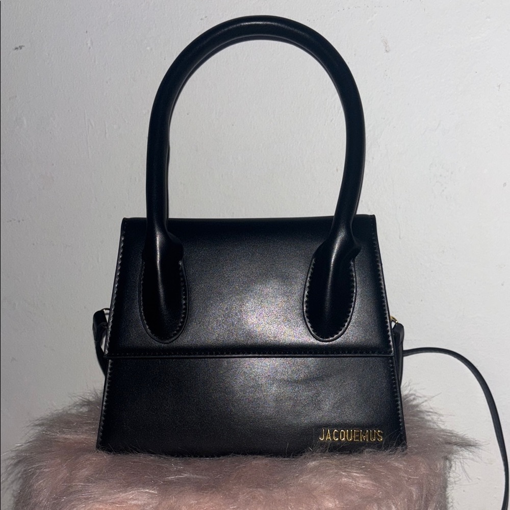 Jacquemus Black Leather Handbag